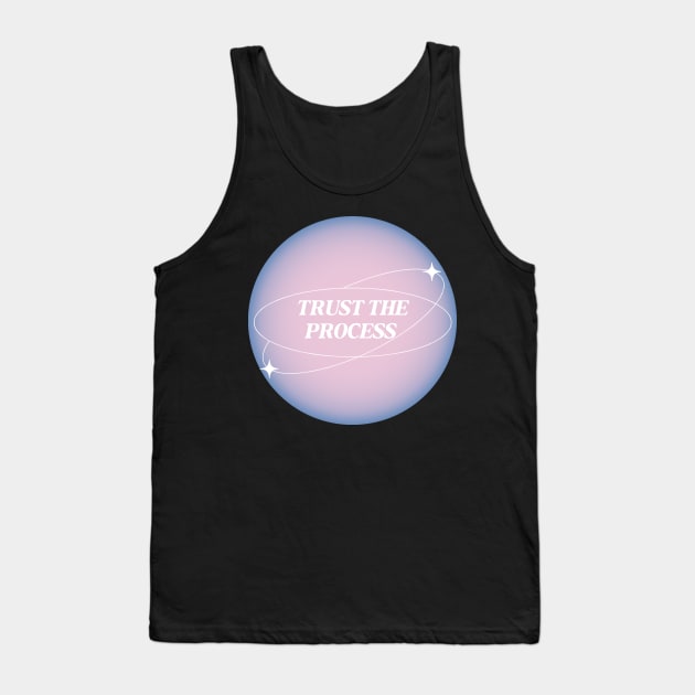 Trust the Process Pink Aura Tank Top by mystikwhale